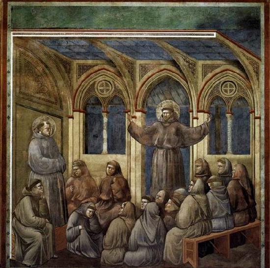 GIOTTO di Bondone Apparition at Arles Sweden oil painting art